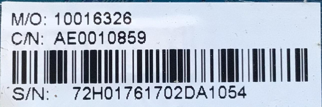 MAIN PARA TV ATYME / NUMERO DE PARTE AE0010859 / CV3458H-A / 10016326 / 72H01761702DA105 / PANEL HV430QUB-N4D / MODELO 430AM7UD - Imagen 2